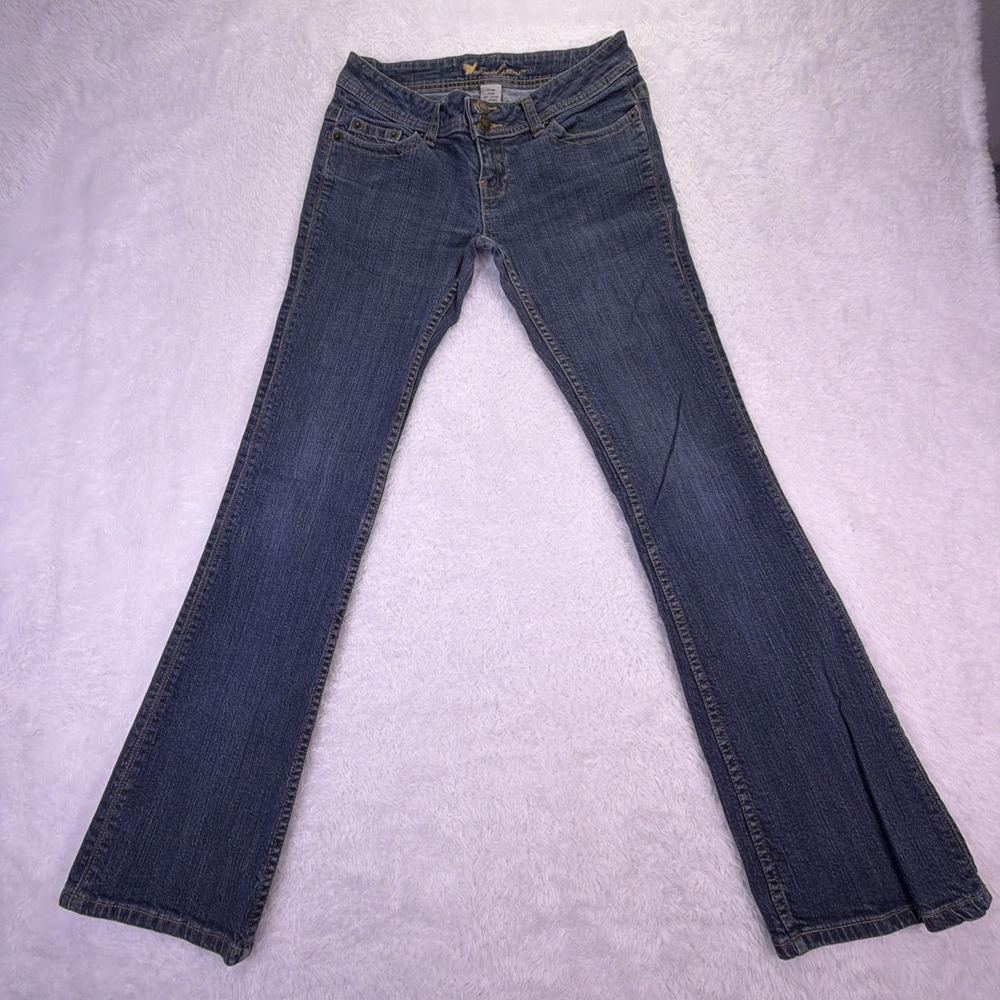 Vintage Wet‎ Seal Jeans Low Rise Flared Bootcut Womens 7 (26x30) Y2K